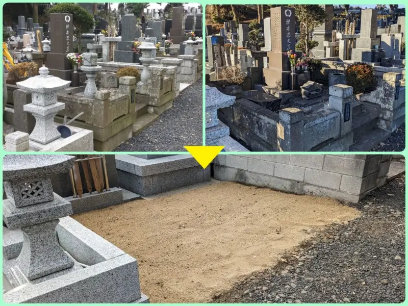 県北⑰　日立市寺墓地の墓じまい
