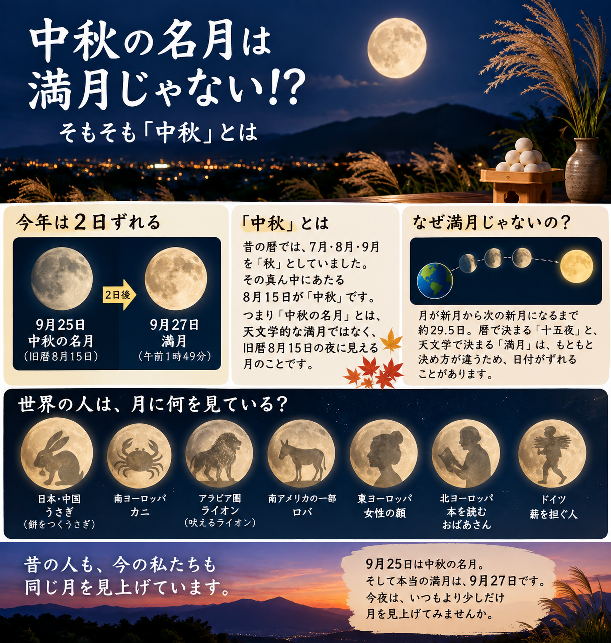 中秋の名月の謎!